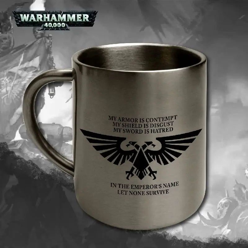 Warhammer 40K Warhammer Stainless Steel Cup Game Periphery Emperor's Forbidden Army Water Cup Mark