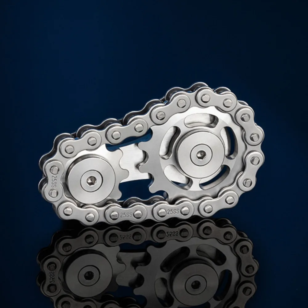 Metal Hand Spinner Chain Gear Metal Fidget Spinner Adult EDC Fidget Toys Focus ADHD Tool Office