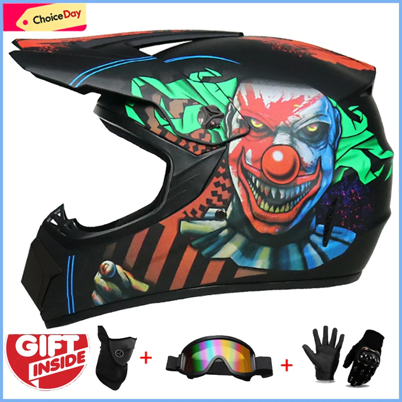 Motorcycle Youth Kids Child full Helmet Children Helmets Motocross Casco Moto Off-road Goggles