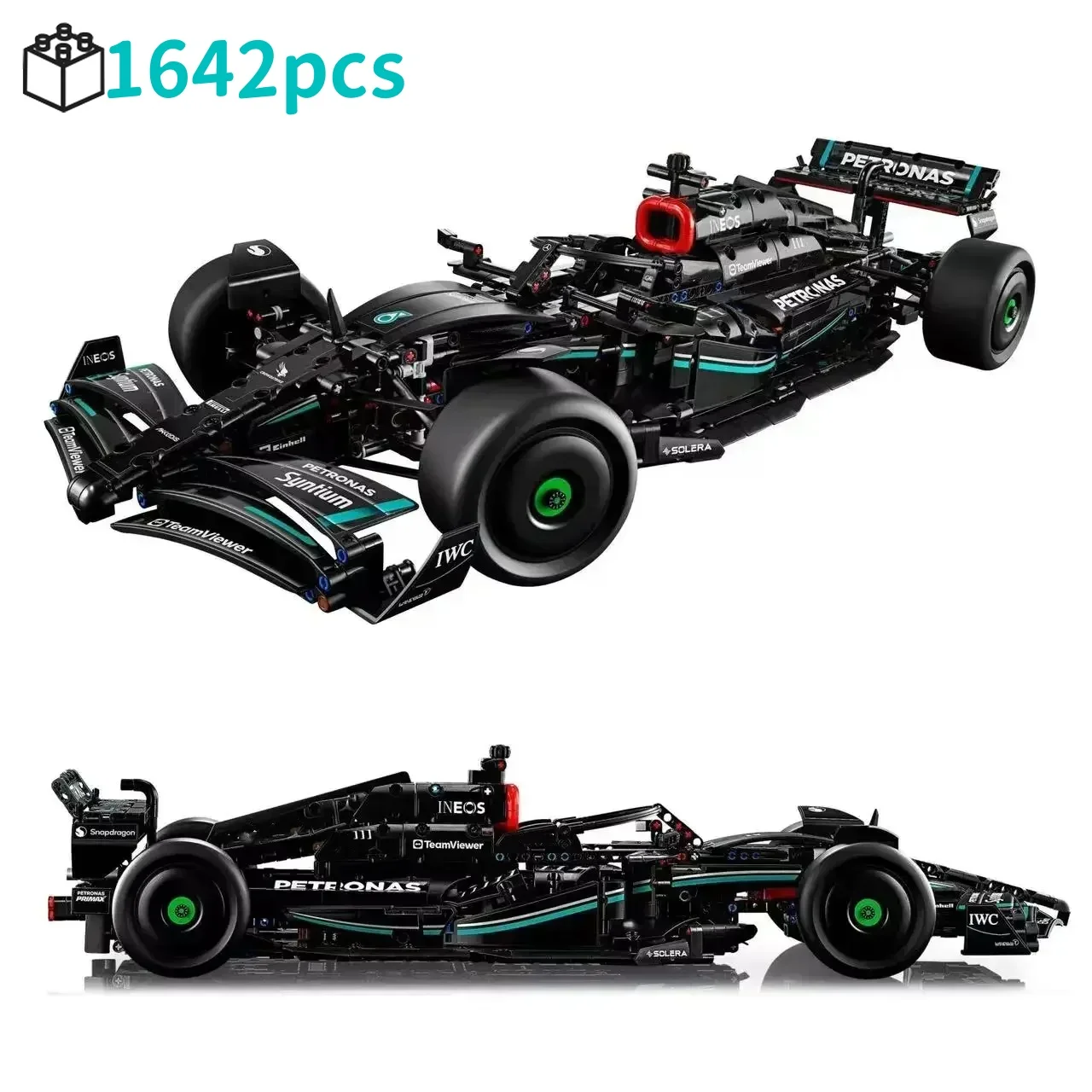 Technical 42171 F1 Formula W14 E Performance City Speed Racing Car Building Block Bricks Vehicle