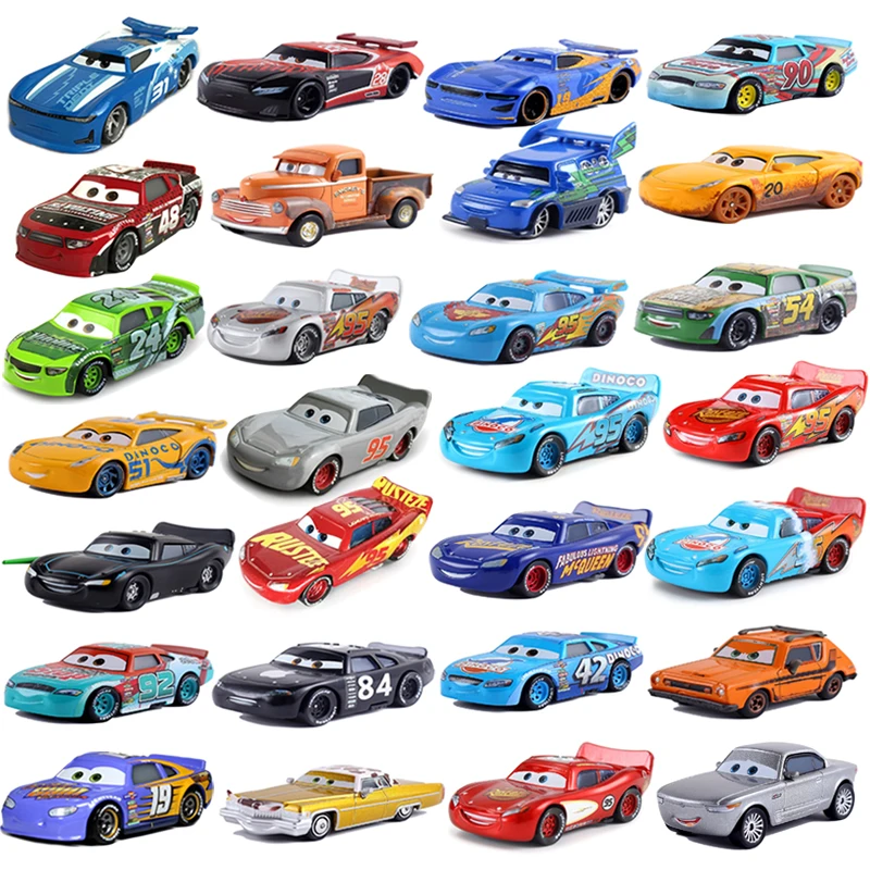 Disney Cars Pixar Cars 2 Guido Metal Diecast Toy Car 1:55 Lightning McQueen Boy Girl Gift Toy Free