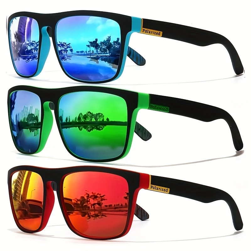 Fashion Vintage Square Polarized Sunglasses Men Women Driving Fishing Luxury Brand Designer Sun