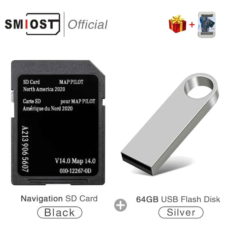 SMIOST Navigation Garmin für Mercedes AMG/C-Klasse/E-Klasse/GLC Car Sat Nav SD-Karten-Update