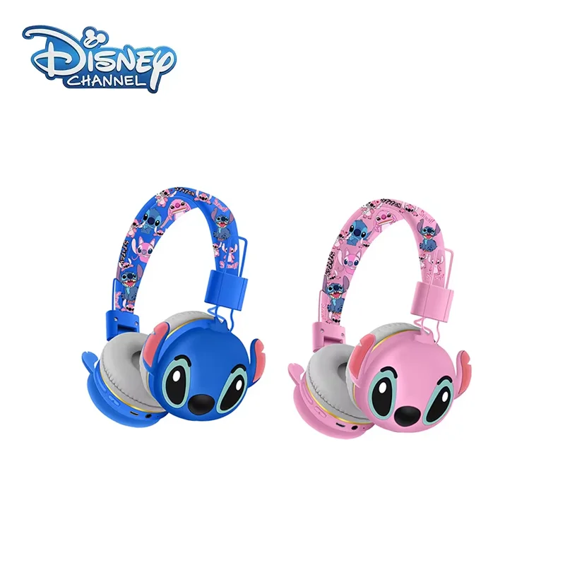 Stitch disney fones de ouvido bluetooth AH-906 sem fio fones alta fidelidade som dobrável com