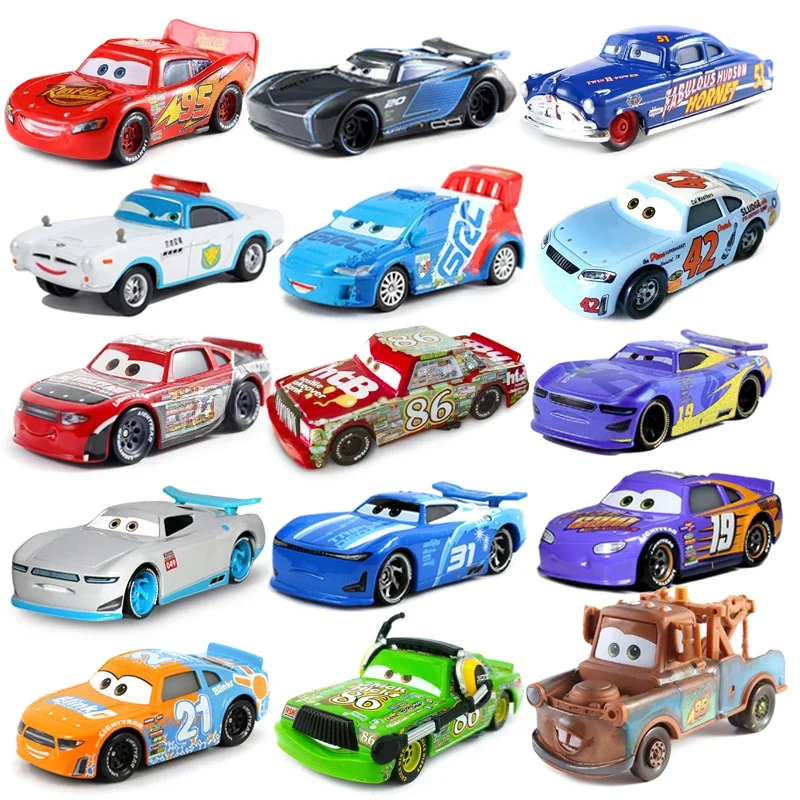 Disney pixar carros 3 modelo brinquedo pintinho hicks anime figura tempestade jackson corrida
