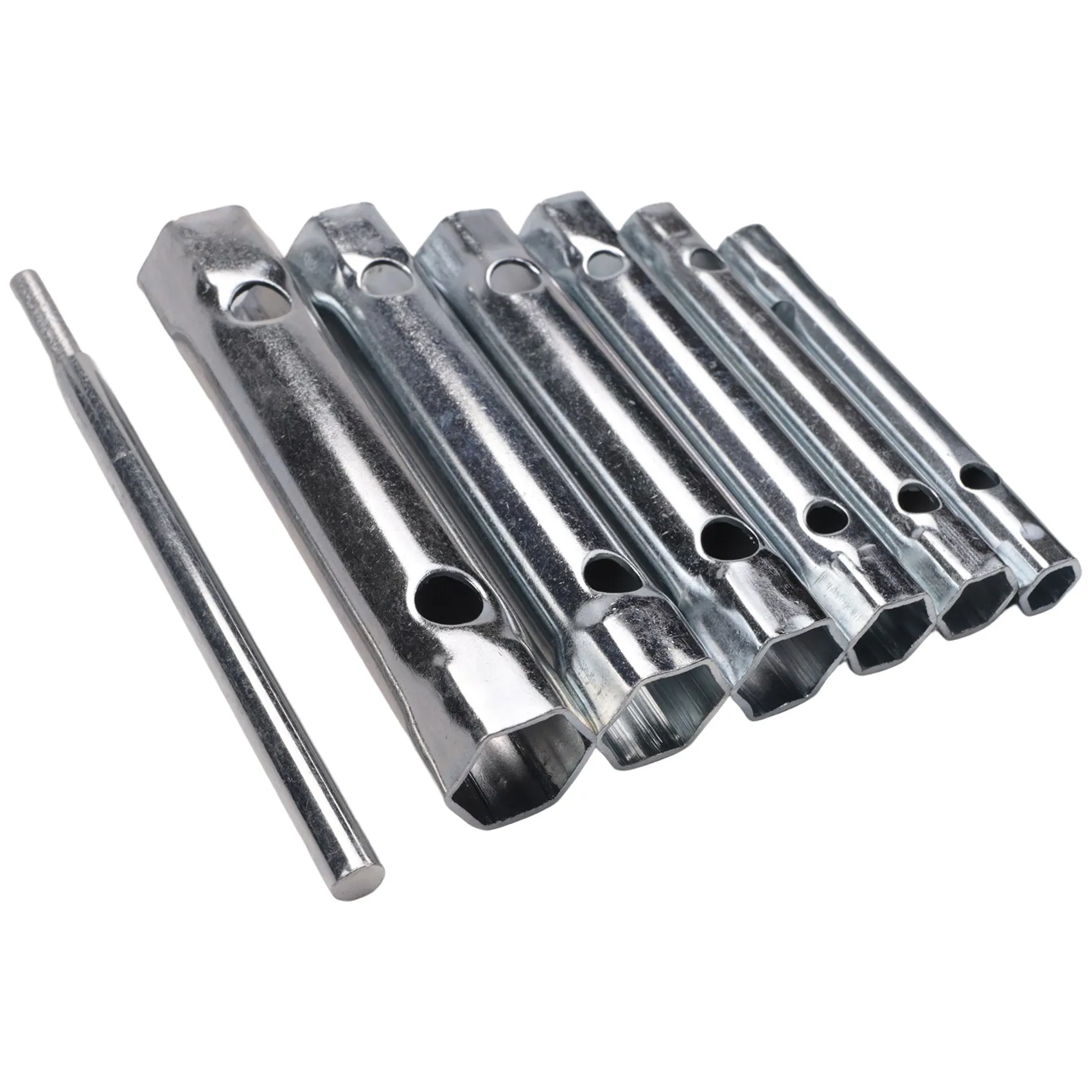 6pc 8-19mm metrischer Rohrs chl üssel satz Rohrs tange Zündkerzen schlüssel Stahl doppel endig für