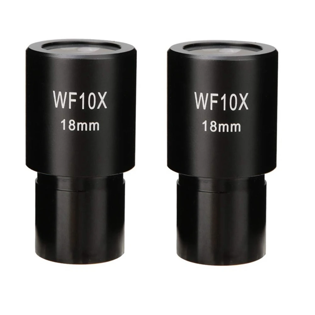 2 Stück wf10x Weitfeld Okular biologisches Mikroskop optische Linse Okular Weitwinkel 23,2mm Montage