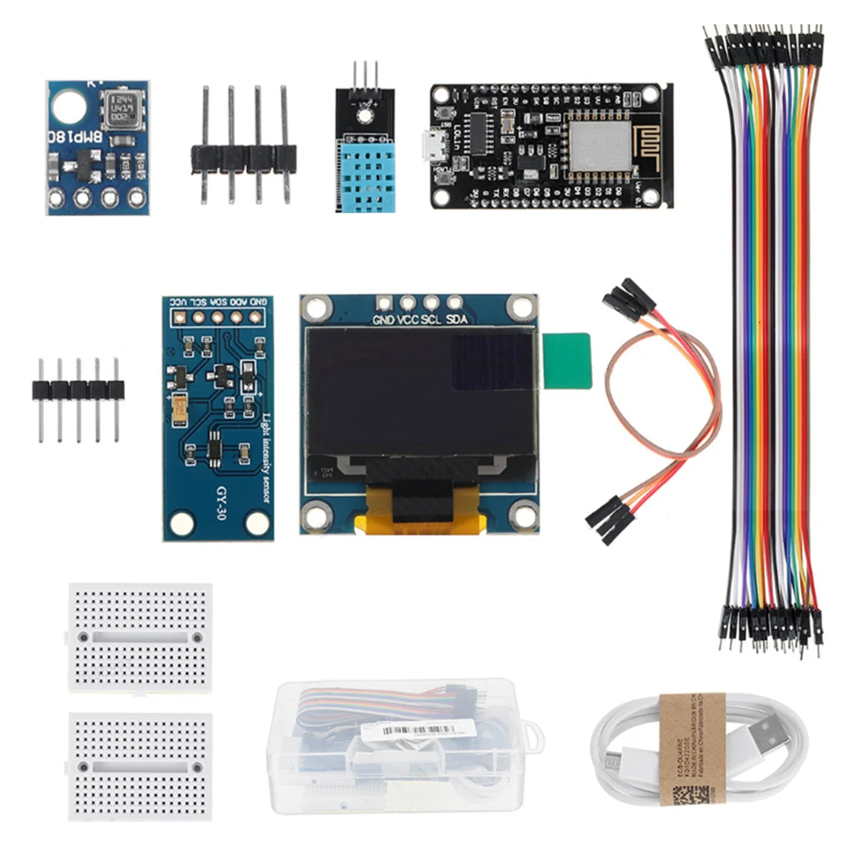 Wetters tation kit feuchtigkeit und umgebung bmp180 drucksensor esp8266