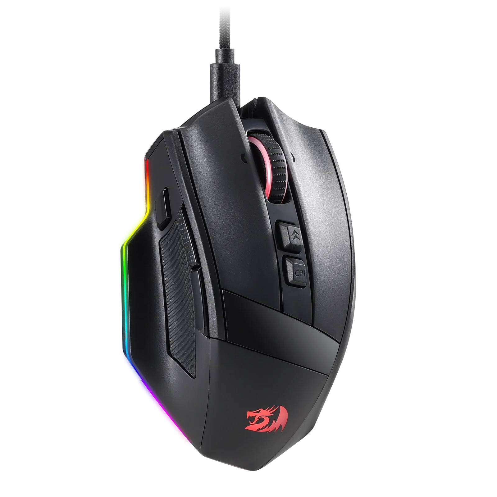 Redragon M813 kabel gebundene RGB-Gaming-Maus mit 4D-Dual-Mode-Scrollrad, optische ergonomische