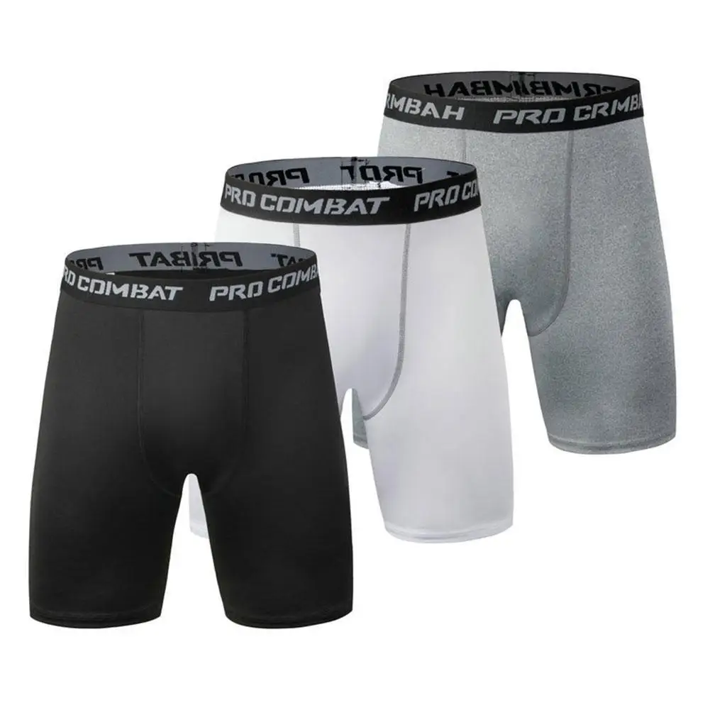 Men's Leggings Compression Pants Sports Leggings Basketball Quarter Shorts Quick Drying Running