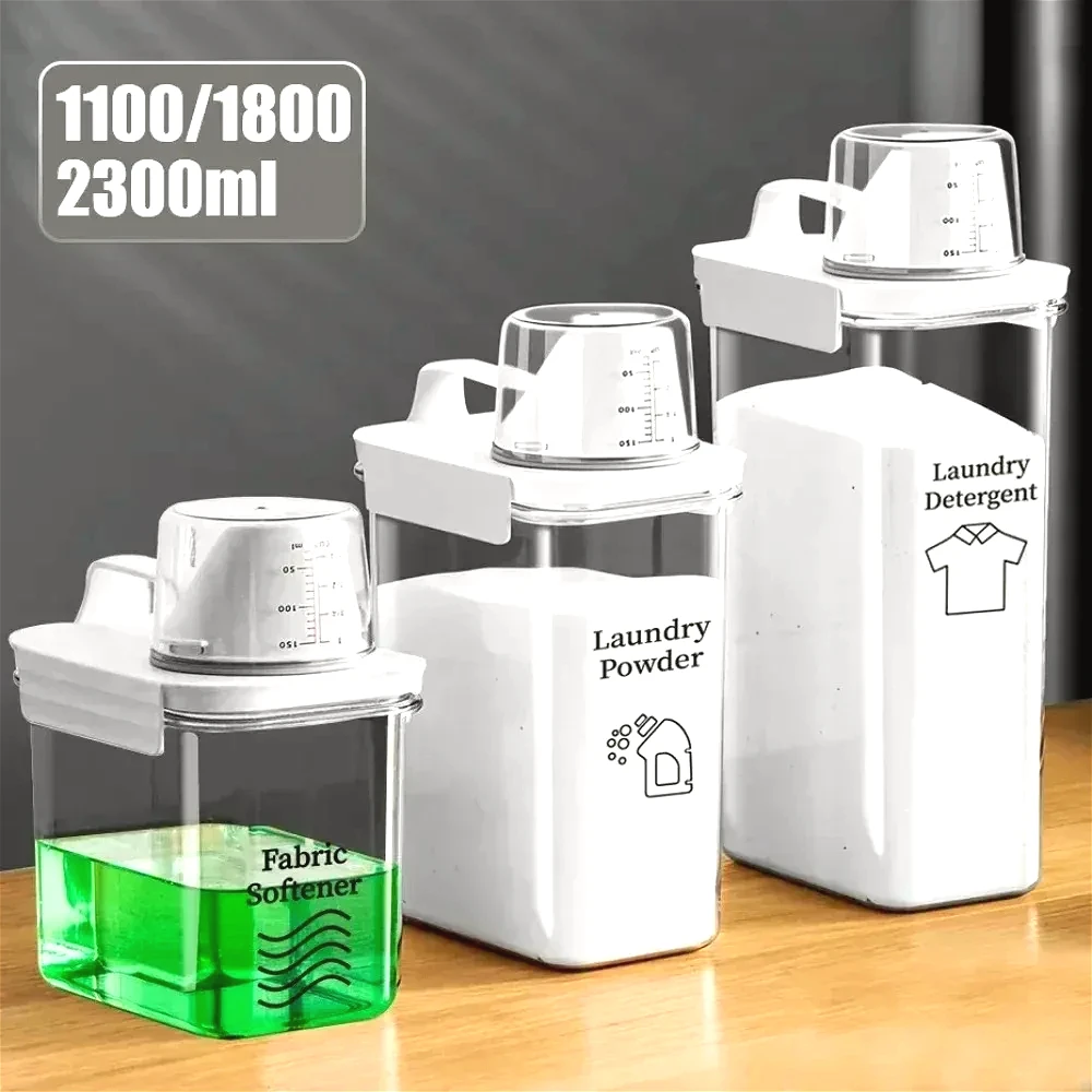Storage Tank Plastic Moisture-proof Airtight Laundry Detergent Powder Cereal Storage Box with