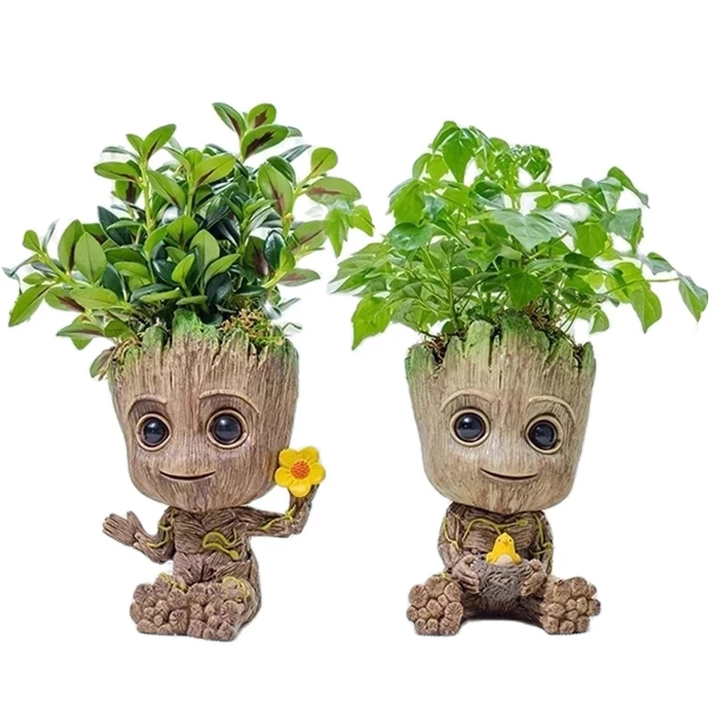 Home Decoration Crafts Miniature Model Office Desktop Display Cartoon Groot Figurines Handicrafts