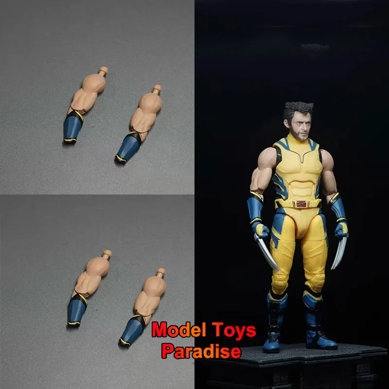 1/12 Men Soldier Super Hero Replaceable Arm Wolverine Model Accessories Fit 6inch Marvel Legends