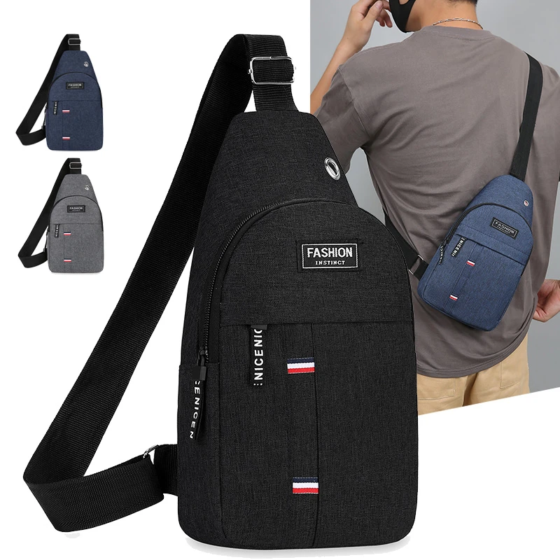 Chest Bag Men's One Shoulder Crossbody Bag Large Capacity Outdoor Sports And Leisure Fashion Small