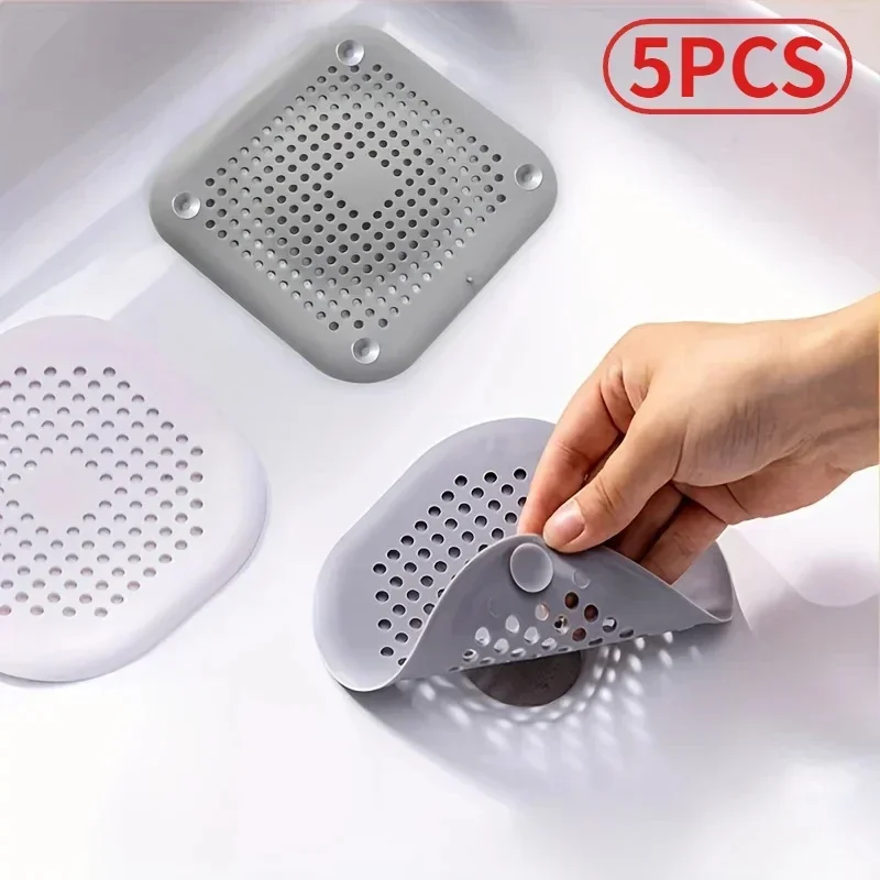 Hair Filter Shower Drain Plug Kitchen Sink Strainer Bathtub Shower Floor Drain Stopper Home