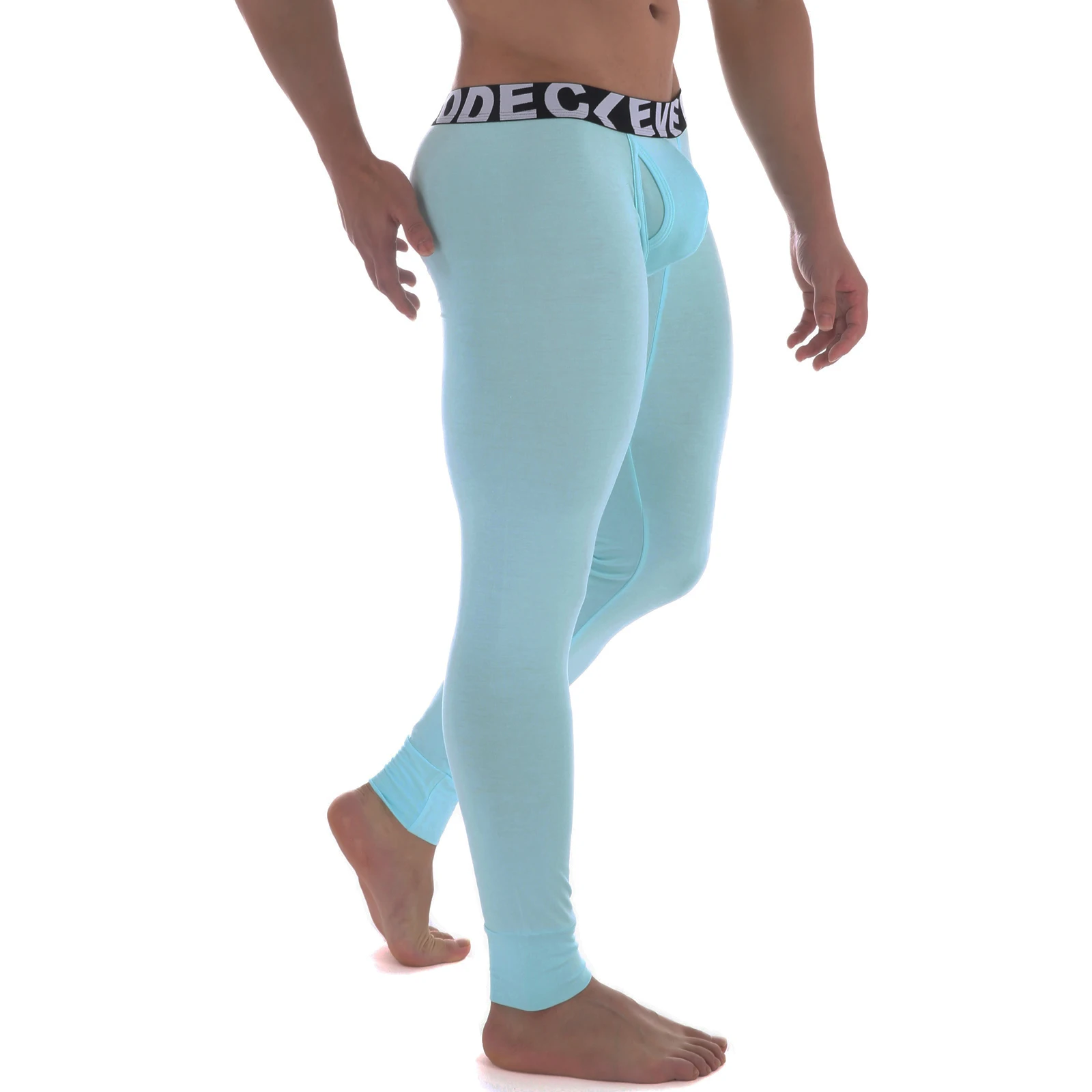 CLEVER-MENMODE Thermal Underwear Men's Sexy Penis Pouch Thermo Long Johns Pants Modal Leggings