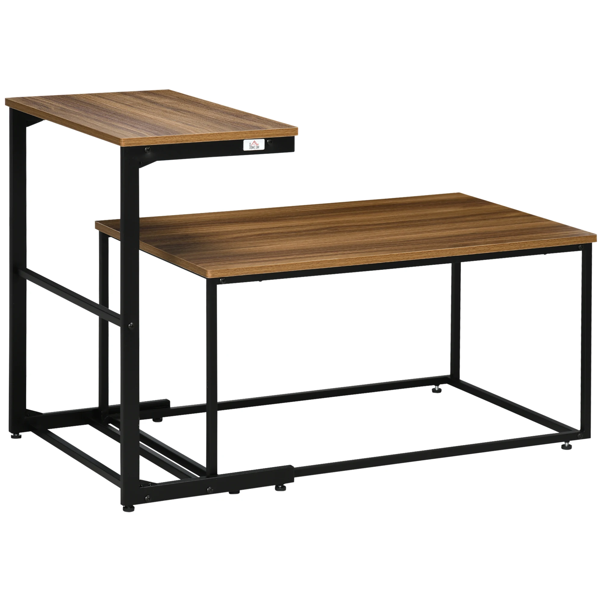 Homcom-Set mit 2 Couch tischen mit Stahlrahmen für das Wohnzimmer im Industries til