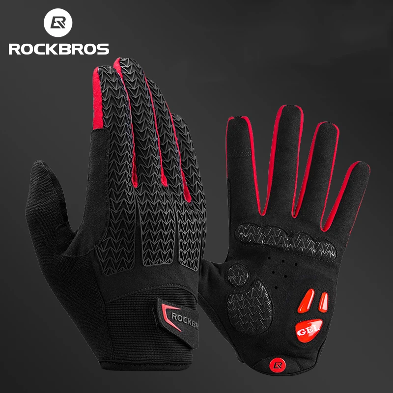 ROCKBROS Winddichte fietshandschoenen Touchscreen Rijden MTB Fietshandschoenen Thermische warme