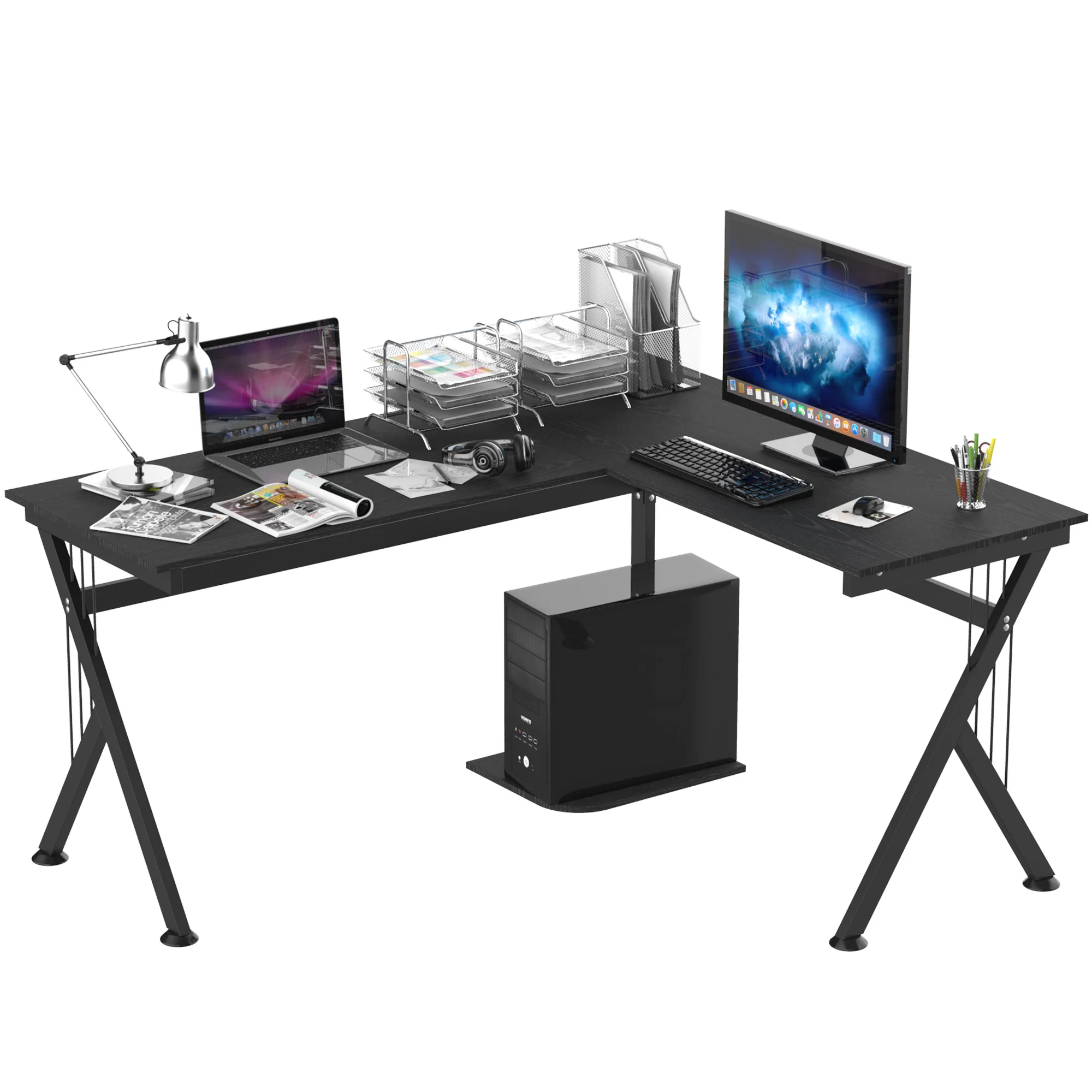 Homcom Computer tisch PC Büro Eck tisch Schule nach Hause