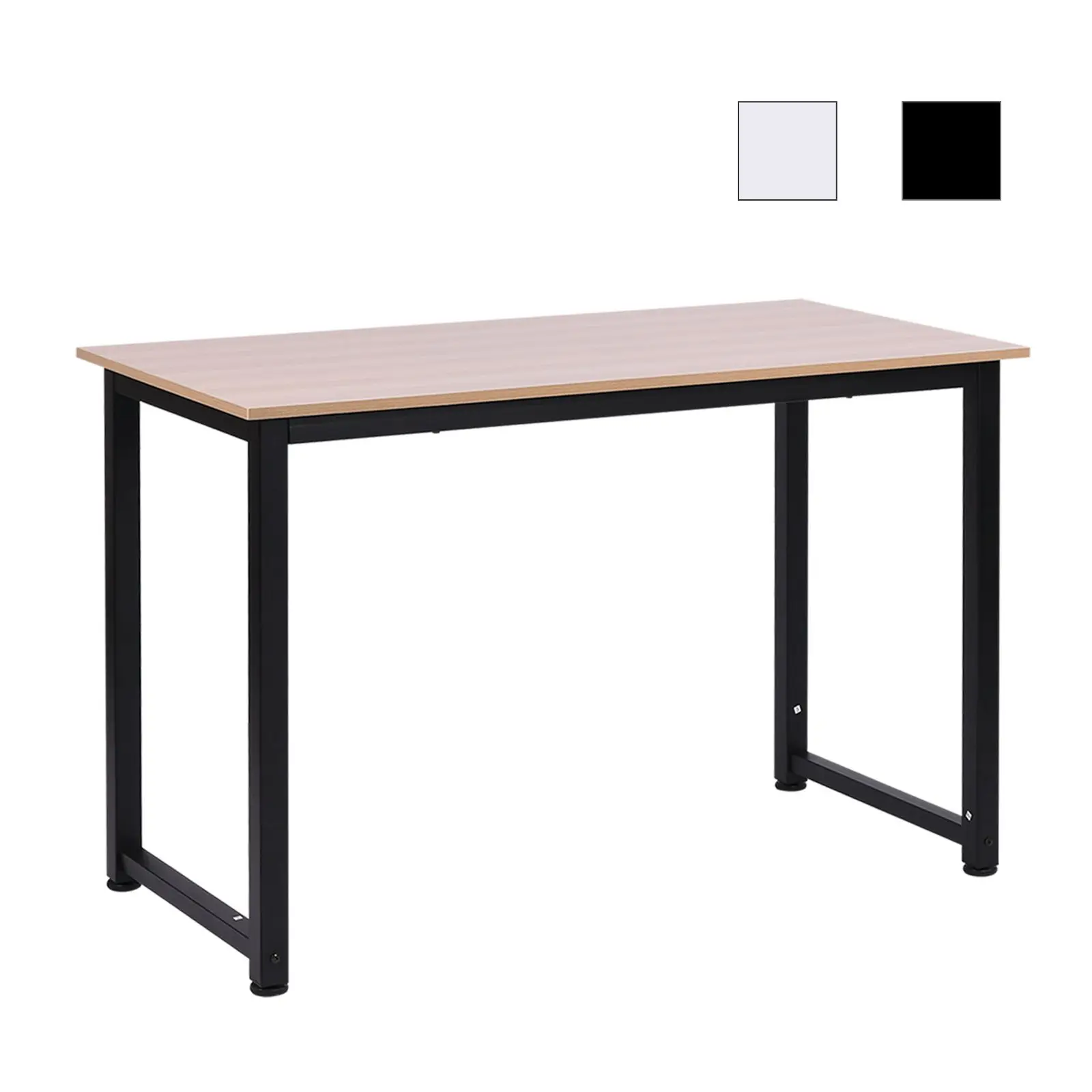 Homcom Computer tisch 120x60x76cm verstellbare Füße kg