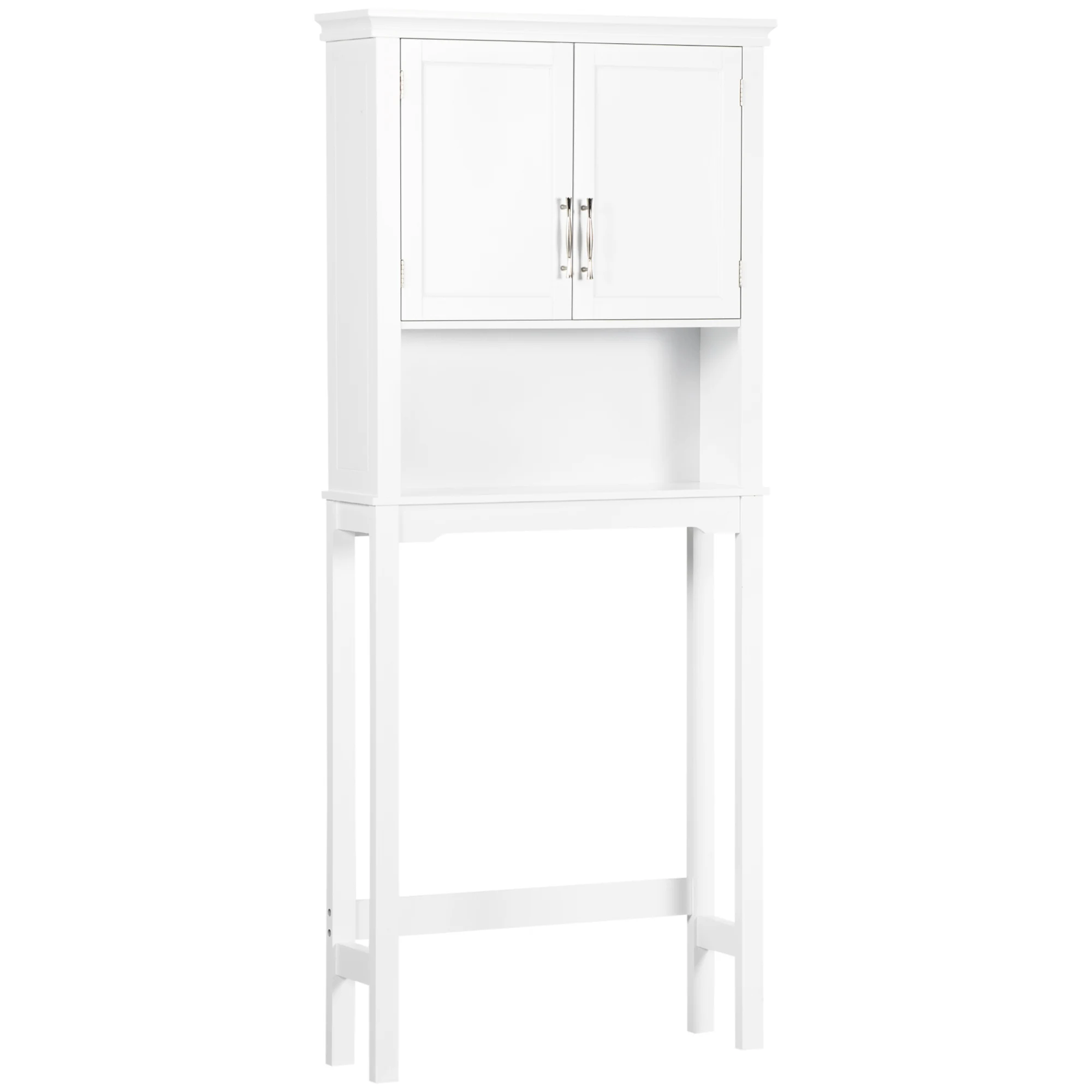 Kleankin Toiletten schrank mit 2 Türen Innen regal 71x x cm