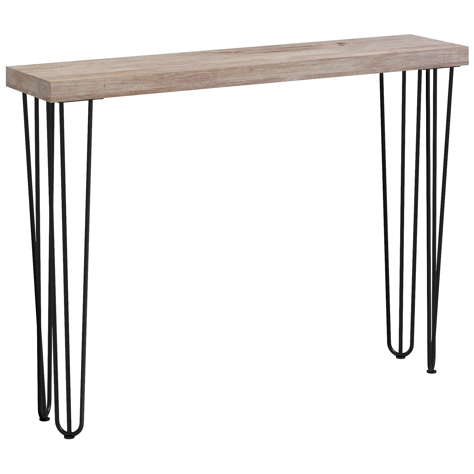 Homcom moderner Konsolen tisch Eingangs tisch mit Anti-Roll-Stahl beinen Flur möbel für Wohnzimmer