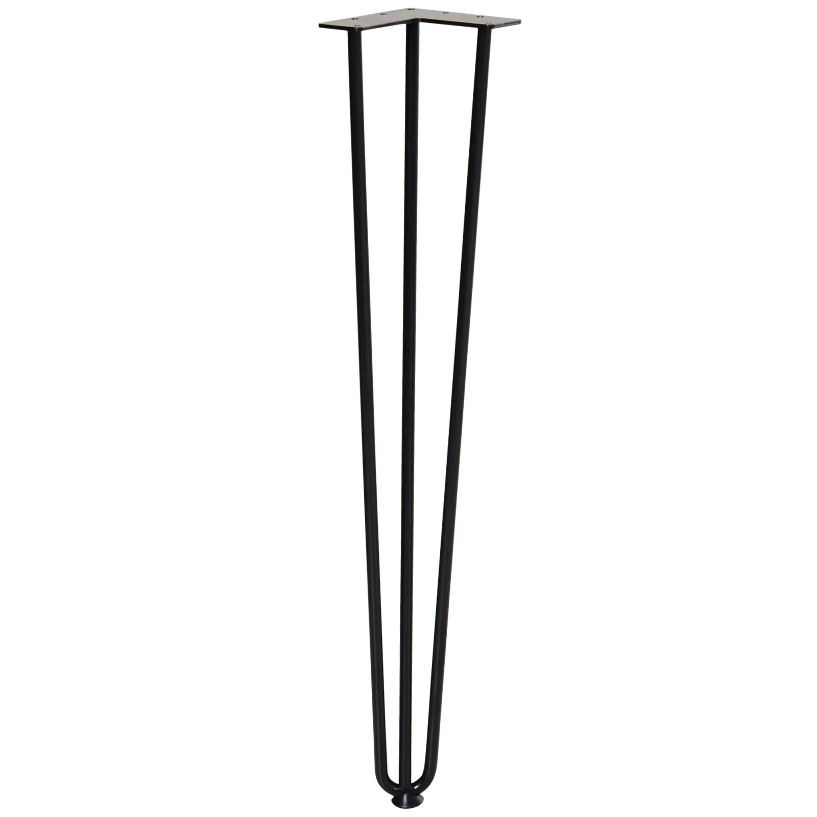 Homcom 4-beiniges Set für Tisch 12x12x71cm mit schwarzem Gummis chutz