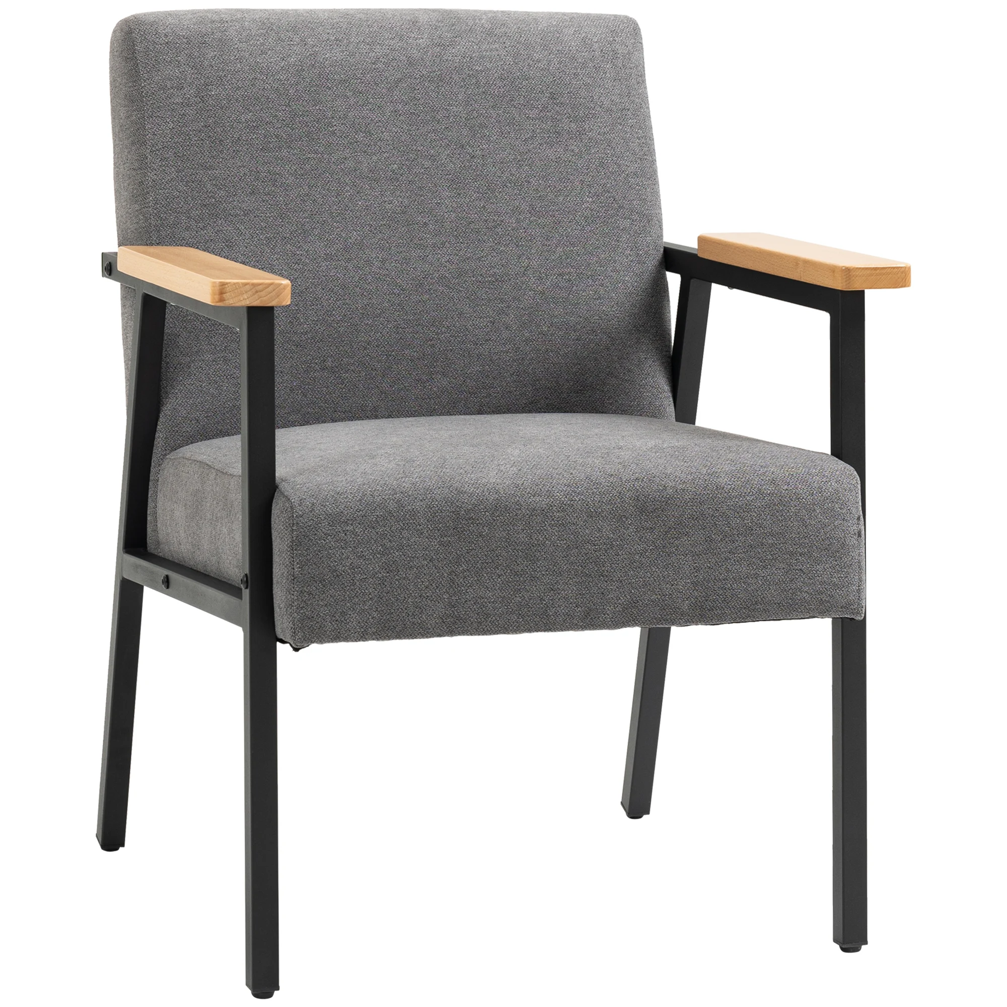 Homcom moderner Polyester gepolsterter Wohnzimmers tuhl für Büro 64,5x70x83,5cm