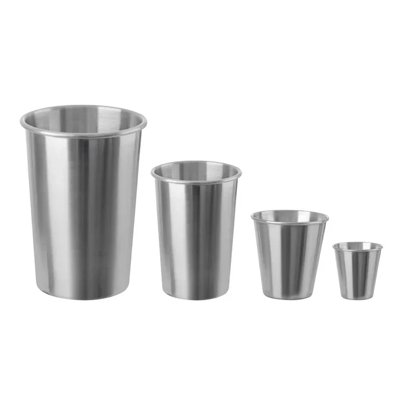 Roestvrijstalen Metalen Beker Bier Bekers Wit Wijn Glas Koffie Tuimelaar Reizen Camping Mokken