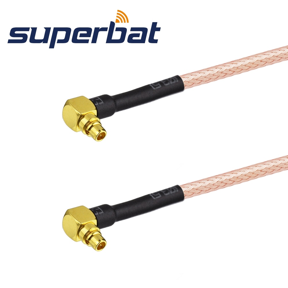 Superbat MMCX Plug to Male Right Angle Pigtail Cable RG316 30cm RF Coaxial Cable