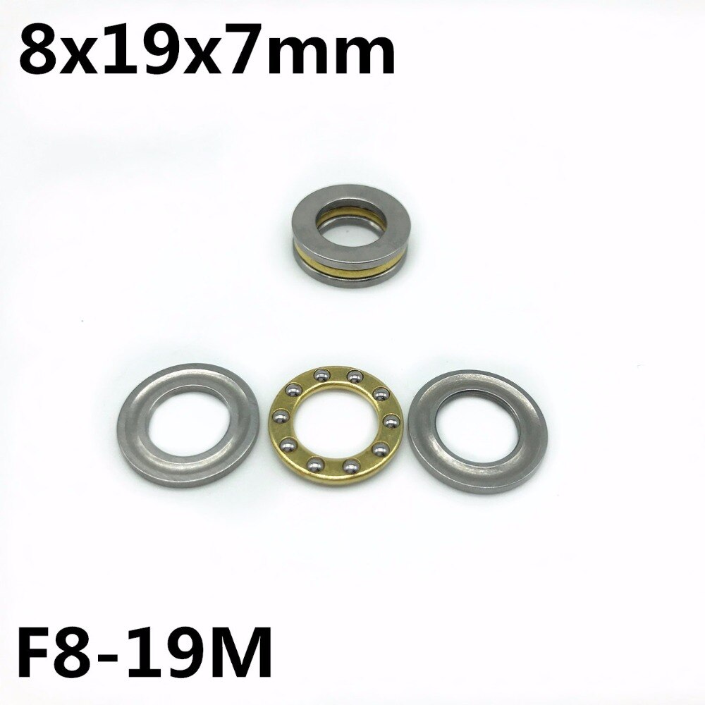 50Pcs F8-19M 8x19x7mm Axial Ball Thrust Bearing plane thrust ball bearing High quality