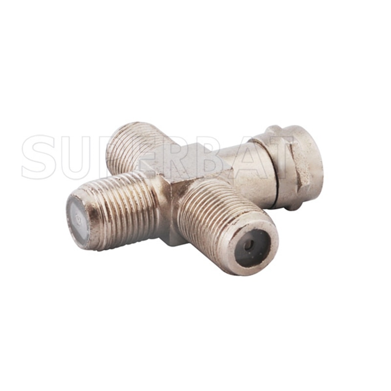 Superbat 5pcs F Adapter F Plug to Jack to Female to Jack + Type RF Coaxial Connector