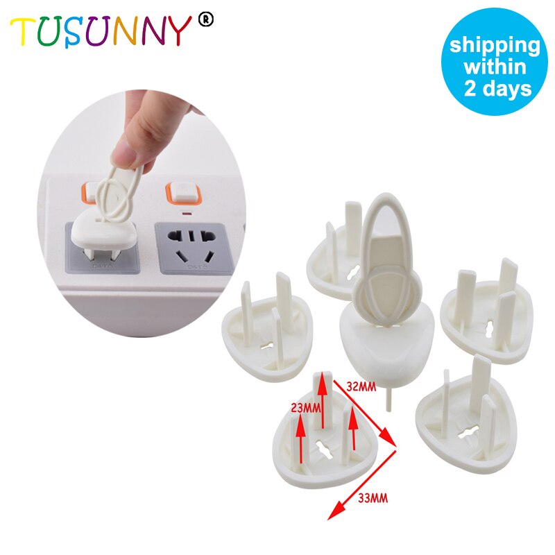 TUSUNNY 6 Pcs Chinese And Australia Standard Baby Safety Socket Plug Product Electric Socket Outlet Plug Protector