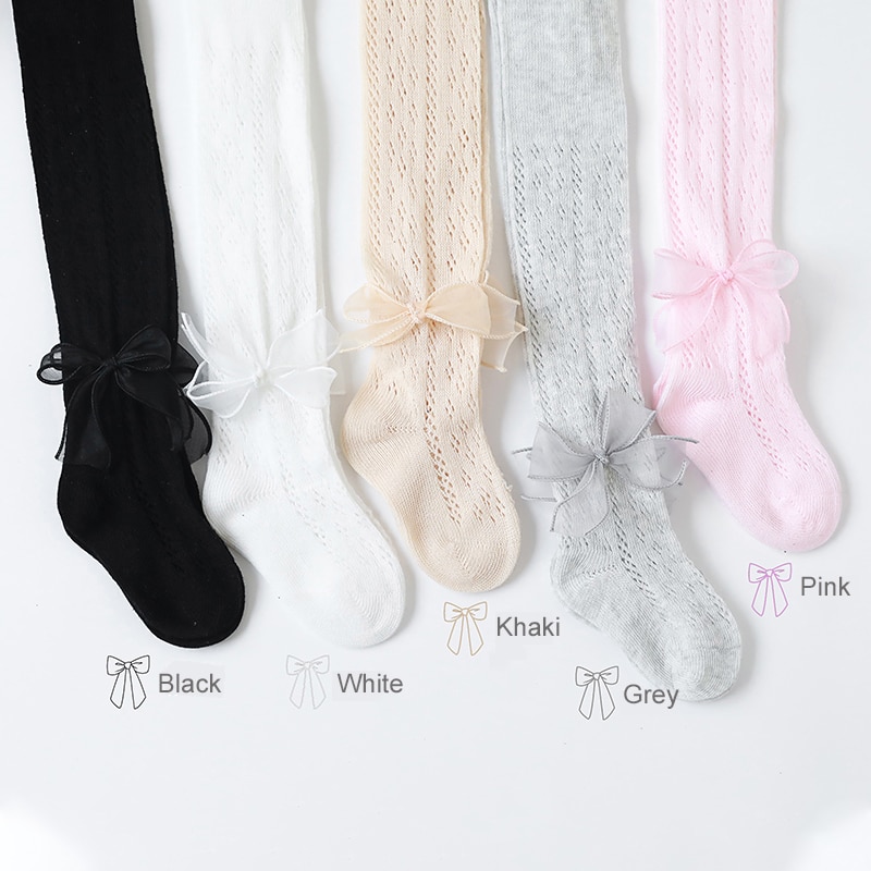 2021 NEW baby summer tights little hole mesh pantyhose newborn cotton Breathable nets pantyhose velvet Tight 0-5Y stockings
