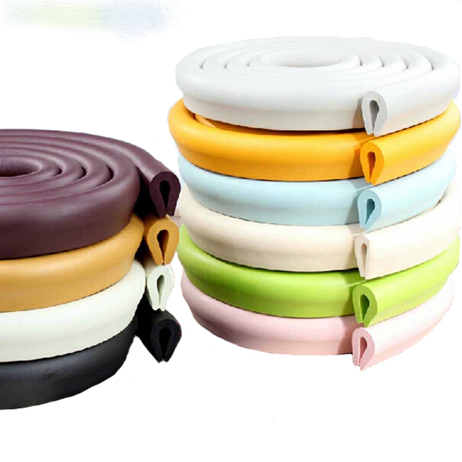 UNIKIDS ''U' Style 2m New Baby bumper strip Baby Safety Corner protector Glass Table Edge Corner Guards Cushion S