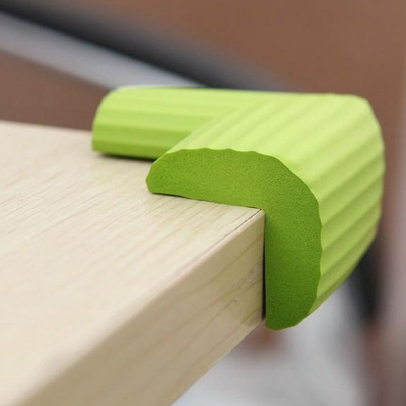 10Pcs Kids Baby Soft Safety Table Corner Edge Guard Protection Cover Children Multicolor U Shape Mini Stripe Corner Random Color