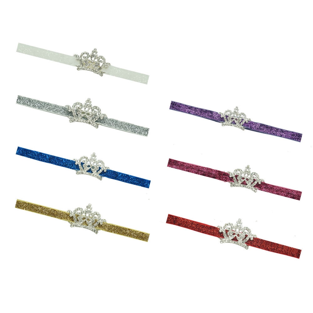 Newborn High Quality Crown Headband Baby Rhinestone Crown Headbands Toddler Infant Baby Girls Crystal Tiara Hairband Photo Prop