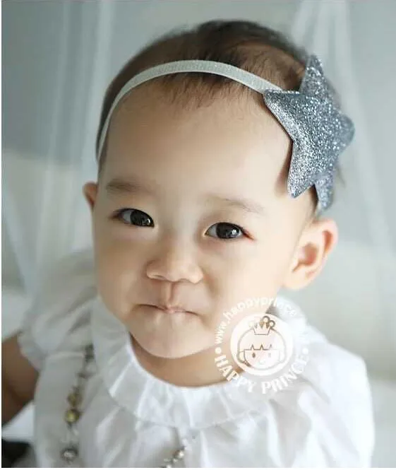 Wholesale Five-pointed Star Baby Girls Elastic Headbands Photography Props Baby Hairband Infant Children Kids Hair Accessories