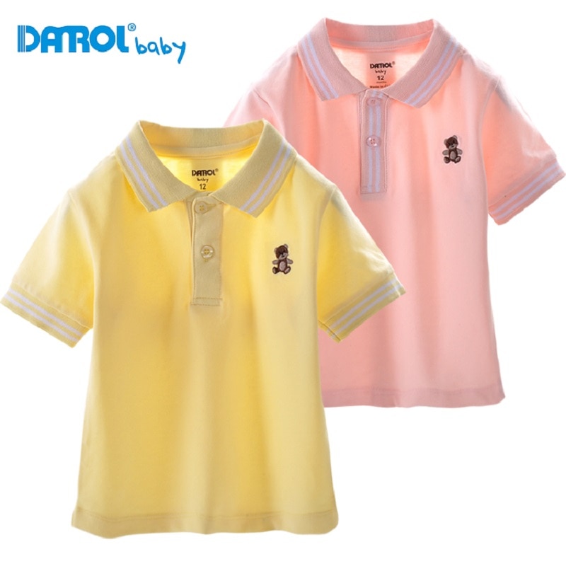 2019 Cotton Baby Polo Shirts Turn-down Collar Fashion infant t-shirt Tops boys clothes Short Sleeve
