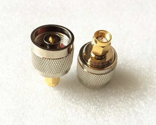 10pcs RF straight Adapter N male plug to SMA male plug coaxial adaptor