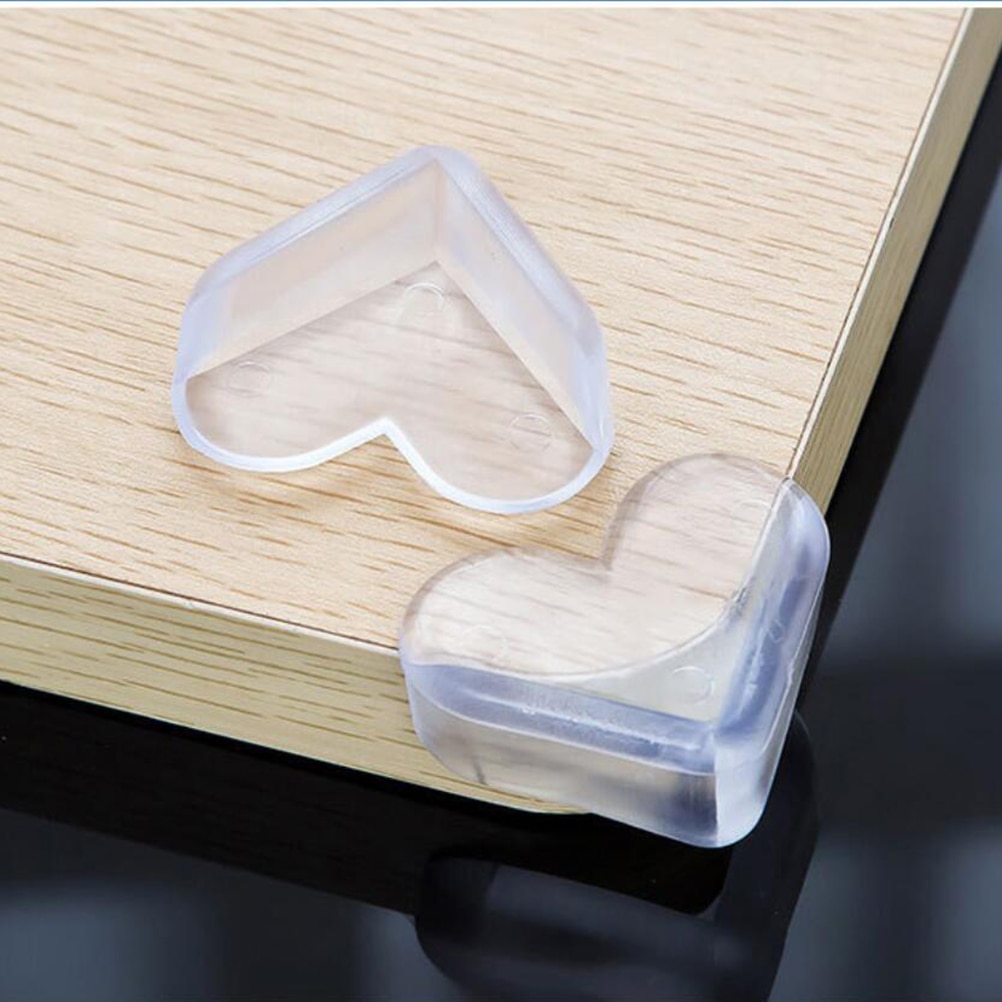 4PCS New Love Heart Desigh Baby Safety Silicone Protector Table Corner Edge Guards Cover Children Anti Collision 5*4*2CM