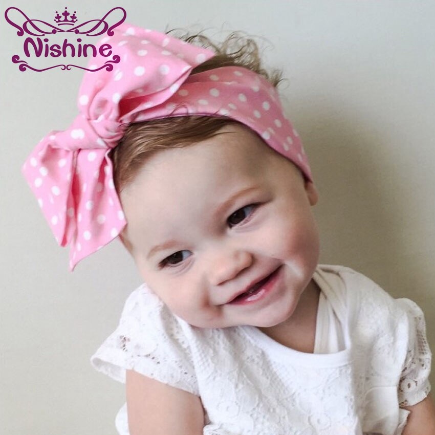 Nishine Kids Floral Head Wraps Little Girls Top Knot Headbands Child Hair Accessories Paisley Knot Headband Turban