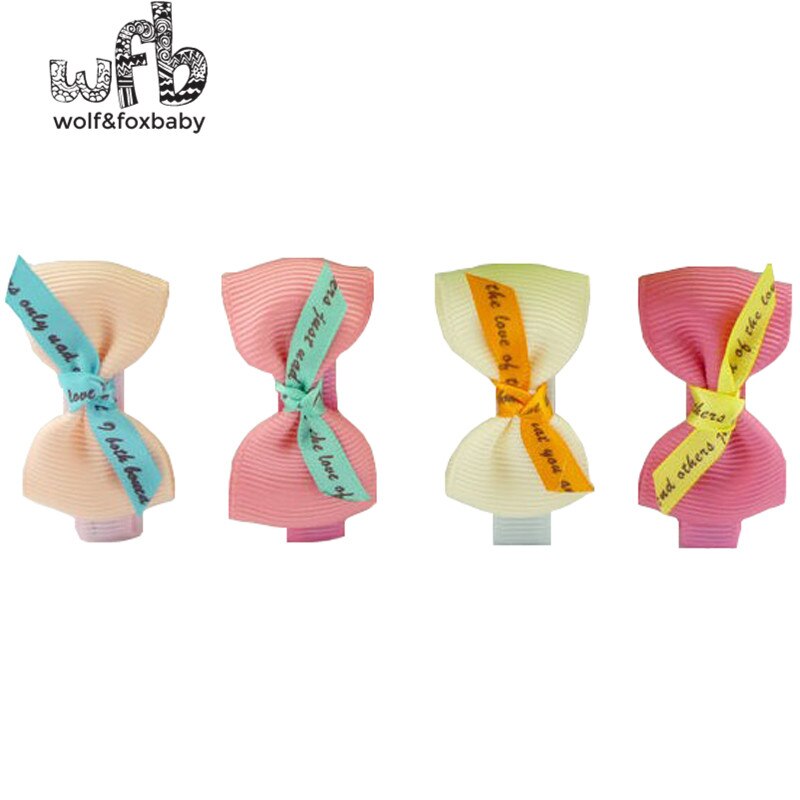 Hot sales 6pcs/lot Kids children Cute Print Bowknot hairband Hair Clip Multi-Style Hair Accessaries hairpins NEW 2014