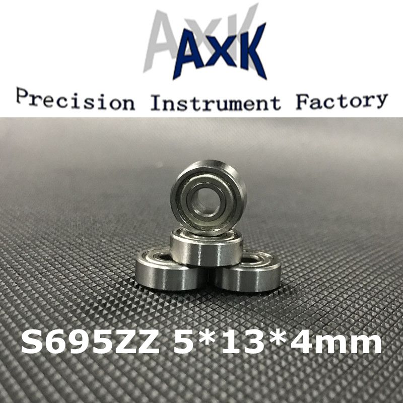 2023 Time-limited Real S695zz Abec-3 (10pcs) 5x13x4mm Stainless Steel Ball Bearings S695z S619/5zz