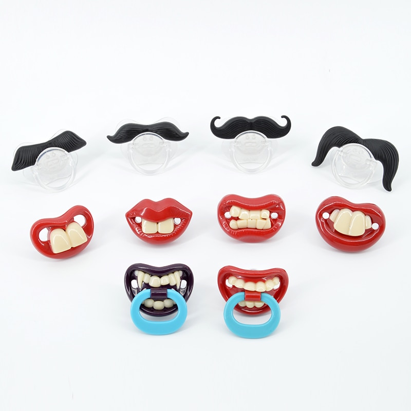 Silicone Funny Nipple Dummy Baby Soother Joke Prank Toddler Pacy Orthodontic Nipples Teether Baby Pacifier Christmas Gift
