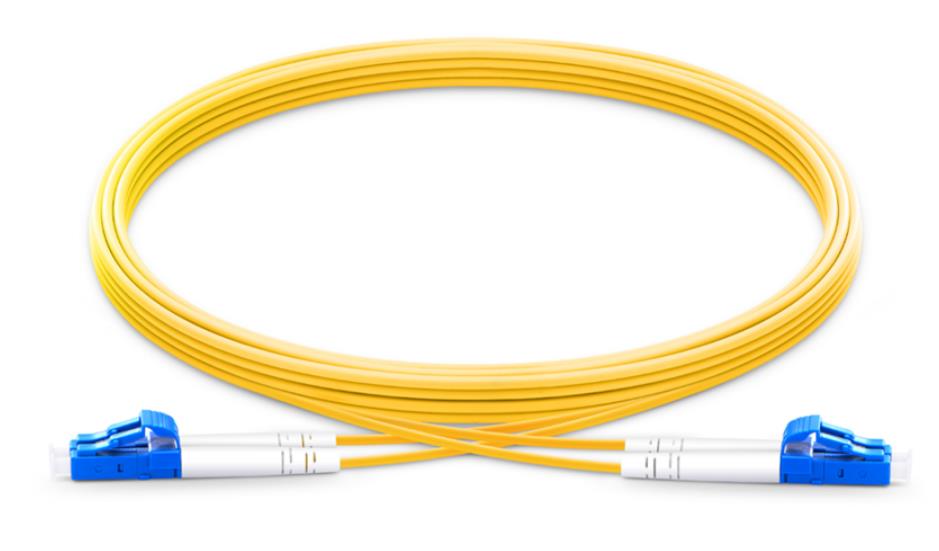 FirstFiber 1m LC UPC to LC UPC G657A 2 cores Duplex Fiber Patch Cable, Jumper, Patch Cord 2.0mm PVC OS2 SM Bend Insensitive