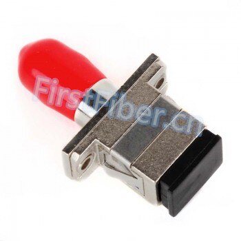 FirstFiber SC-ST Hybrid Simplex Female to Female fiber optic Adapter, fiber Connector