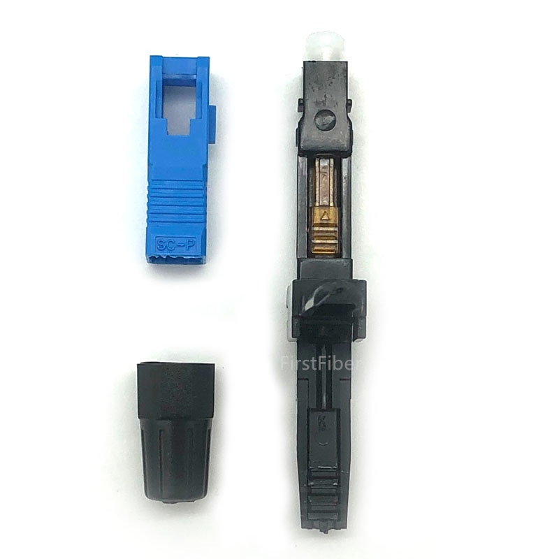 10pcs SC UPC Fast Connector1pc optical adapter Field support 0.9mm 2.0mm 3.0mm Indoor Cable and FTTH Flat Cable Fast/Quick
