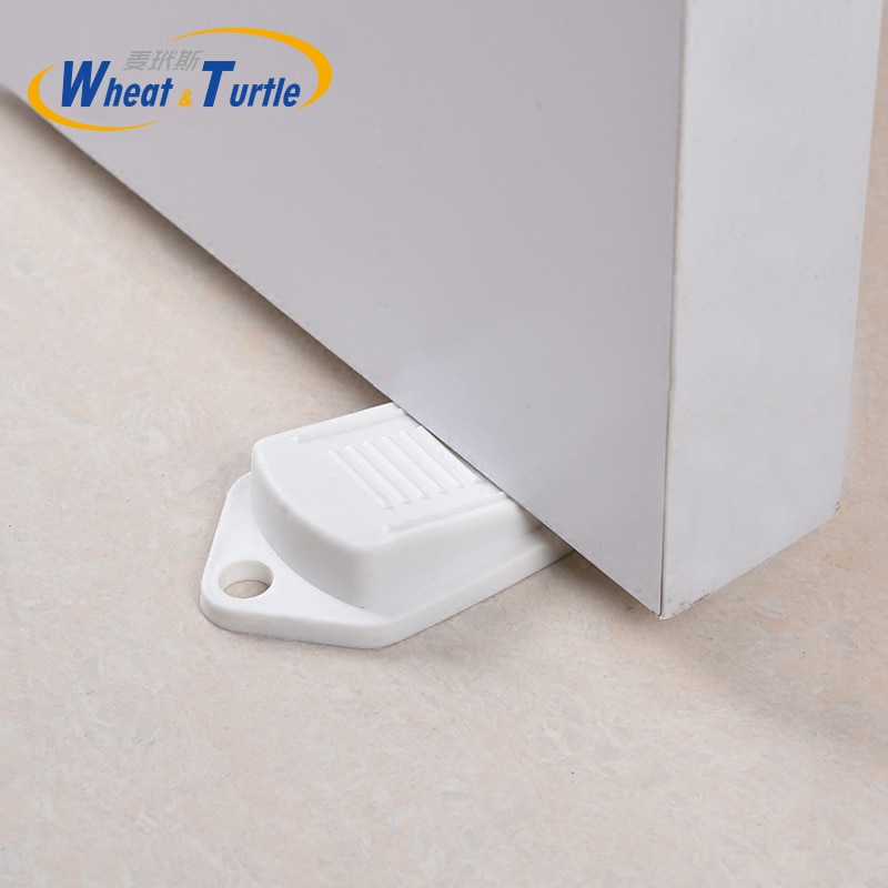 2PCS Natural Rubber Door Anti-Collision Pad White Grey Safety Anti-Collision Door Pad Bedroom Door Pad Toilet Collision Door Pad
