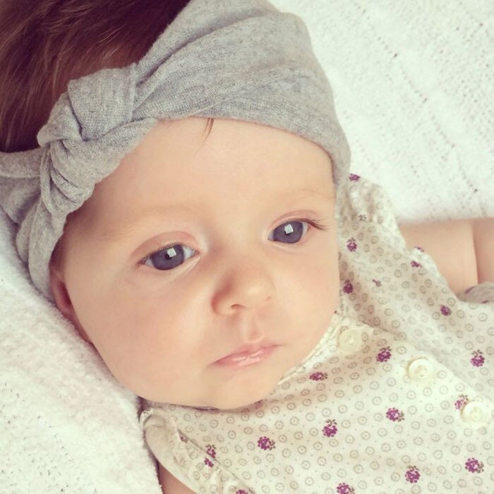 Cute Knot Baby Infant Headband Handmade Cotton Blend Knot Headwrap 1st Birthday Gift Newborn Photography Props